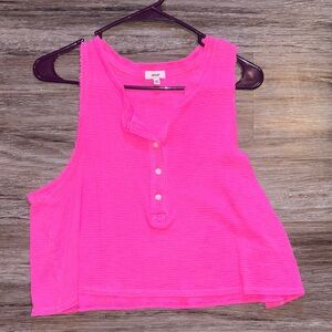 Aerie Bright Pink Tank Top